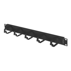 Lanberg 19 cable management 5 rings - type B 1U, black , Lanberg