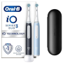Oral-B , Electric Toothbrush Duo Pack , iO3 Series , Rechargeable , For adults , Number of brush heads included 2 , Number of teeth brushing modes 3 , Matt Black/Ice Blue