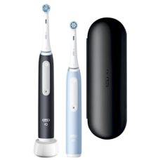 Oral-B , Electric Toothbrush Duo Pack , iO3 Series , Rechargeable , For adults , Number of brush heads included 2 , Number of teeth brushing modes 3 , Matt Black/Ice Blue