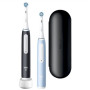 Oral-B , Electric Toothbrush Duo Pack , iO3 Series , Rechargeable , For adults , Number of brush heads included 2 , Number of teeth brushing modes 3 , Matt Black/Ice Blue