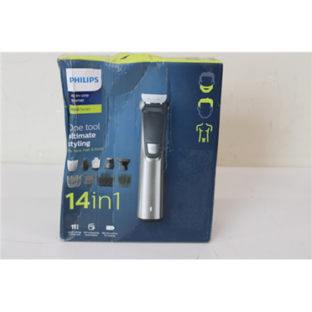 SALE OUT. PHILIPS MG7745/15 Multigroom series 7000 14-in-1, Face, Hair and Body, Gray , Philips Multigroom 14-in-1 , MG7745/15 Series 7000 , Gray , DAMAGED PACKAGING