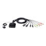 Aten , 2-Port USB 4K HDMI Cable KVM Switch with Remote Port Selector , CS22H-AT