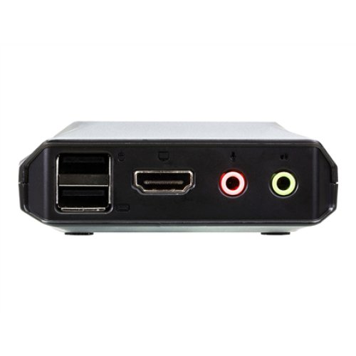 Aten , 2-Port USB 4K HDMI Cable KVM Switch with Remote Port Selector , CS22H-AT