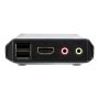Aten , 2-Port USB 4K HDMI Cable KVM Switch with Remote Port Selector , CS22H-AT