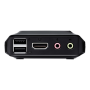 Aten , 2-Port USB 4K HDMI Cable KVM Switch with Remote Port Selector , CS22H-AT