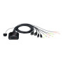 Aten , 2-Port USB 4K HDMI Cable KVM Switch with Remote Port Selector , CS22H-AT