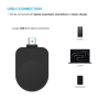 Fixed USB-C Charging Adapter for Samsung Galaxy Watch compatible with Powerstation Uni , Black