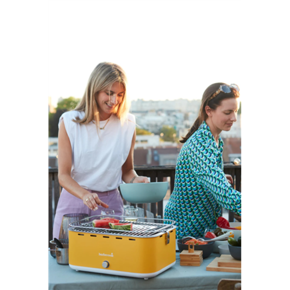 Barbecook Charcoal Table Grill Carlo , 44 x 33 x 21 cm , BC-CHA-1016 , Yellow Sunshine