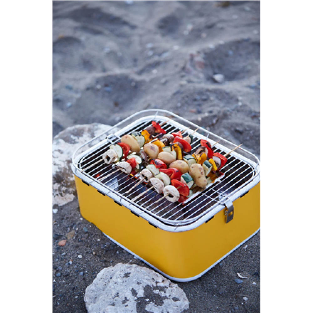 Barbecook Charcoal Table Grill Carlo , 44 x 33 x 21 cm , BC-CHA-1016 , Yellow Sunshine