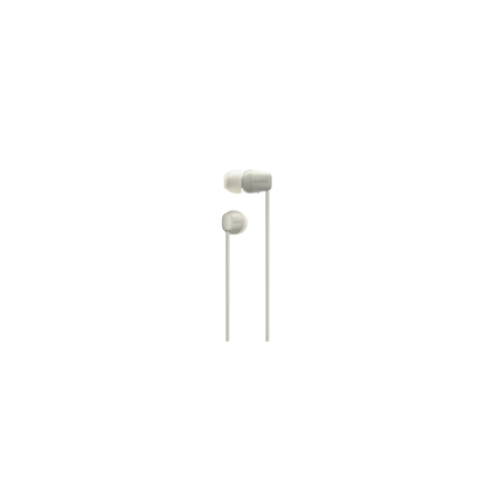 Sony WI-C100 Wireless In-Ear Headphones, Beige Sony Wireless In-Ear Headphones WI-C100 Wireless In-ear Microphone Noise canceling Wireless Beige
