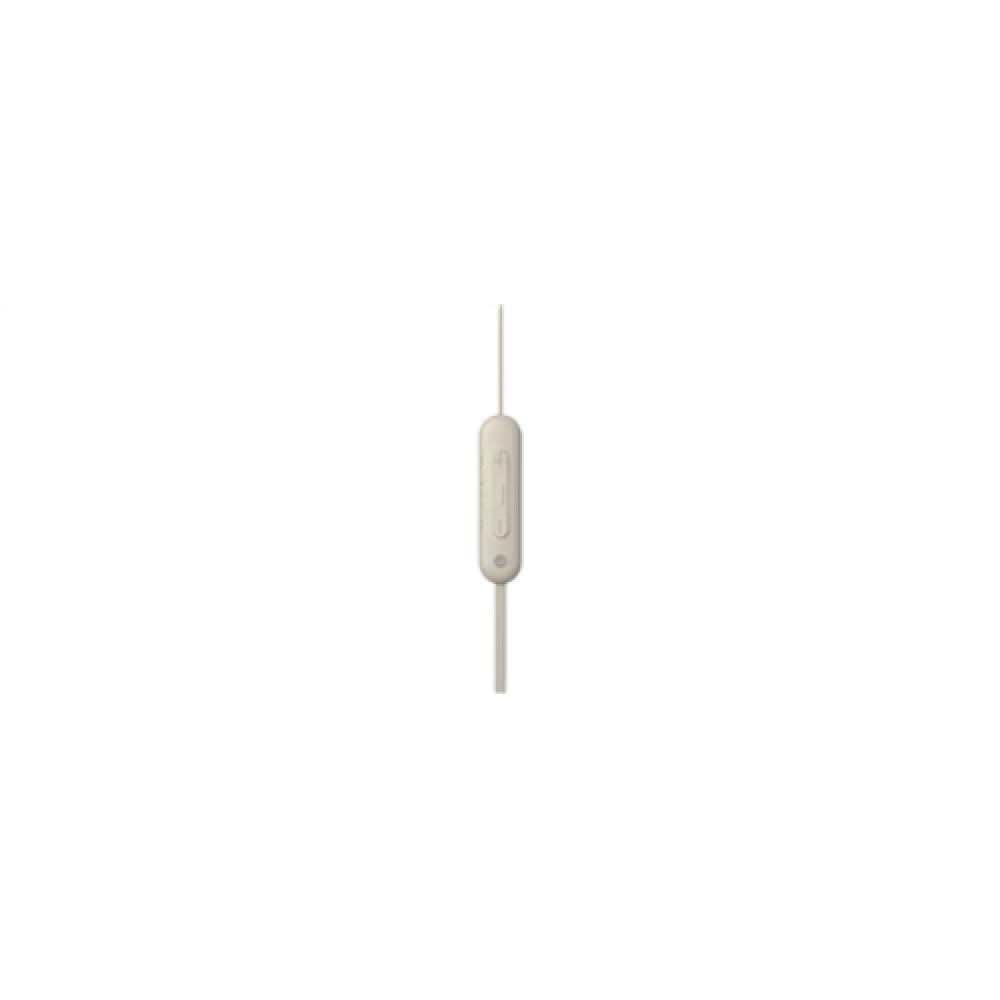 Sony WI-C100 Wireless In-Ear Headphones, Beige Sony Wireless In-Ear Headphones WI-C100 Wireless In-ear Microphone Noise canceling Wireless Beige