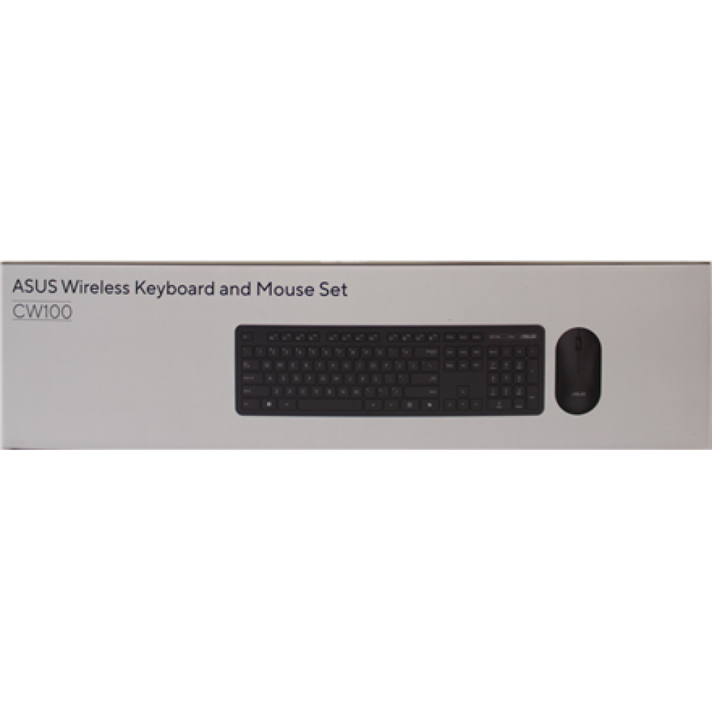 SALE OUT. ASUS CW100 KEYBOARD+MOUSE/BK/UI/104 , SALE OUT. , Asus CW100 , Keyboard and Mouse Set , Wireless , US , Black , DEMO