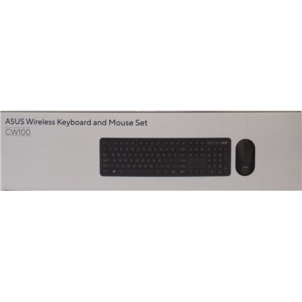 SALE OUT. ASUS CW100 KEYBOARD+MOUSE/BK/UI/104 , SALE OUT. , Asus CW100 , Keyboard and Mouse Set , Wireless , US , Black , DEMO