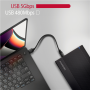 AXAGON Ribbed aluminum USB 3.2 Gen 1 - SATA 6G external box for 3.5 HDD , EE35-GTR