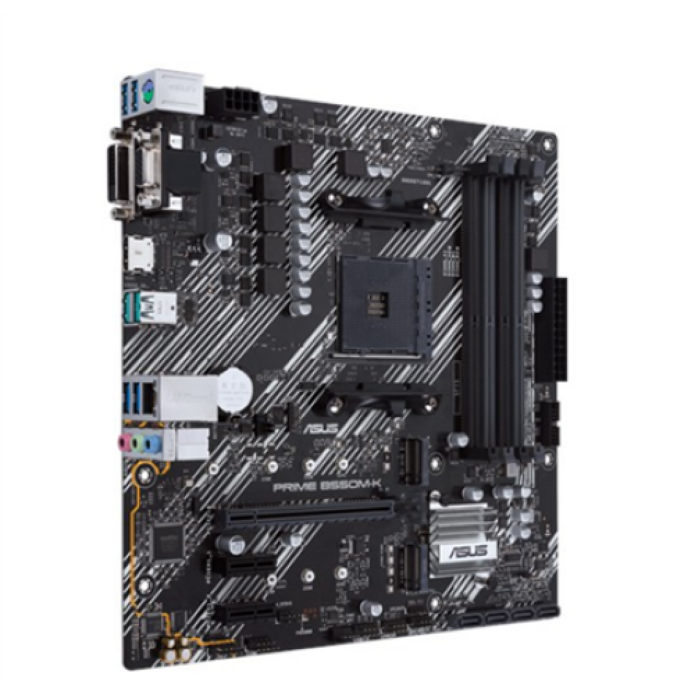 Asus , PRIME B550M-K , Processor family AMD , Processor socket AM4 , DDR4 , Memory slots 4 , Chipset AMD B , Micro ATX