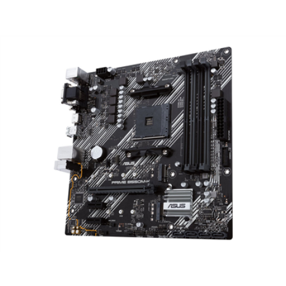 Asus , PRIME B550M-K , Processor family AMD , Processor socket AM4 , DDR4 , Memory slots 4 , Chipset AMD B , Micro ATX