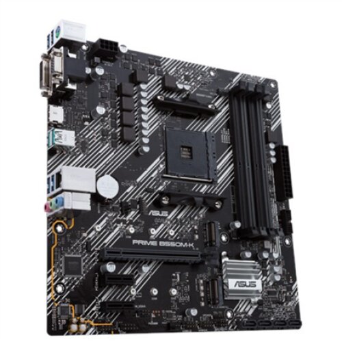 Asus , PRIME B550M-K , Processor family AMD , Processor socket AM4 , DDR4 , Memory slots 4 , Chipset AMD B , Micro ATX