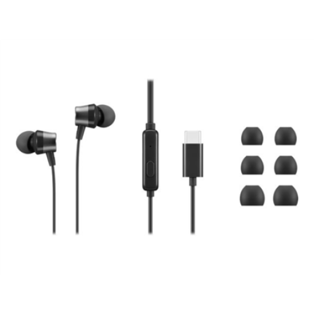 Lenovo , USB-C Wired In-Ear Headphones (with inline control) , 4XD1J77351 , Wired , Black