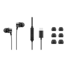 Lenovo , USB-C Wired In-Ear Headphones (with inline control) , Wired , Black