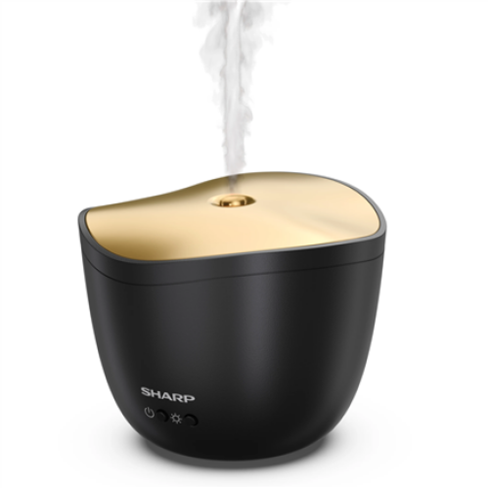 Sharp Aroma Diffuser DF-A1E-B Ultrasonic, Black/Matt Metallic Gold
