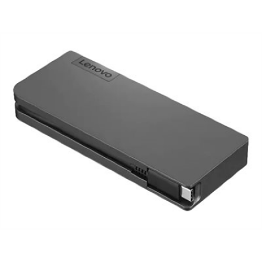 Lenovo , Powered USB-C Travel Hub , Ethernet LAN (RJ-45) ports 1 , VGA (D-Sub) ports quantity 1 , USB 3.0 (3.1 Gen 1) Type-C ports quantity USB-C female port for charging only (with Lenovo 45W & 65W USB-C power adapter) , USB 3.0 (3.1 Gen 1) ports qua