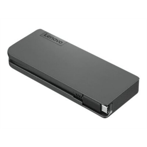 Lenovo , Powered USB-C Travel Hub , Ethernet LAN (RJ-45) ports 1 , VGA (D-Sub) ports quantity 1 , USB 3.0 (3.1 Gen 1) Type-C ports quantity USB-C female port for charging only (with Lenovo 45W & 65W USB-C power adapter) , USB 3.0 (3.1 Gen 1) ports qua