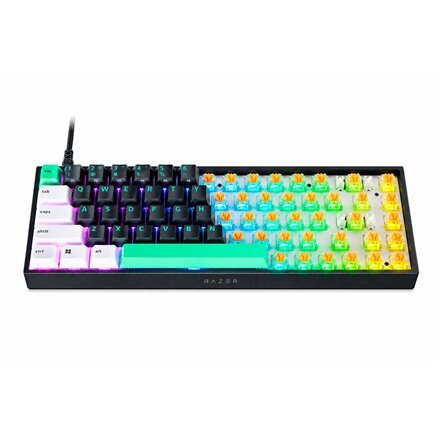 Razer , Reclusa X Mini 65% , Mechanical Gaming Keyboard , Wired , US , Razer Mechanical Switches Gen-3 (Tactile) , Black