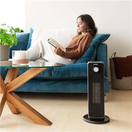 Cecotec ReadyWarm 2000 Max Ceramic Rotate , Ceramic Heater , 2000 W , Number of power levels 3 , Suitable for rooms up to 20 m² , Black