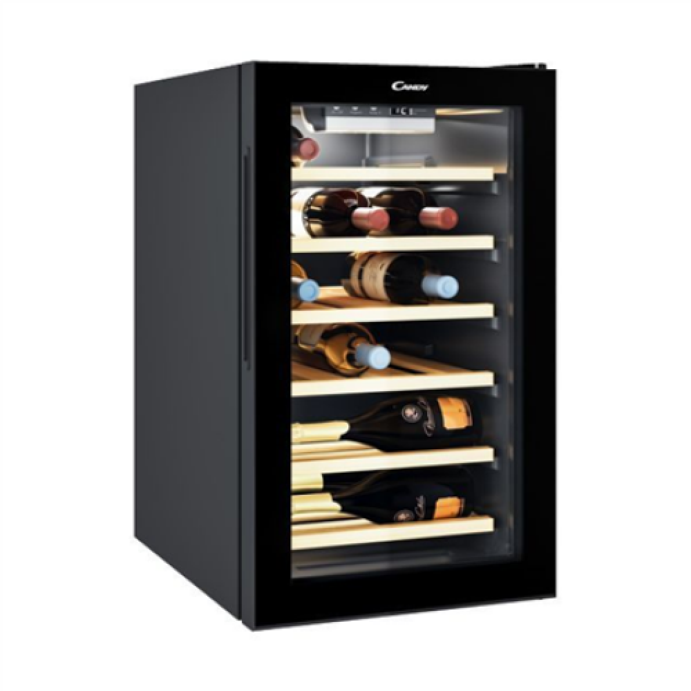 Candy , Wine Cooler , CWCEL 210/N , Energy efficiency class G , Free standing , Bottles capacity 21 , Cooling type , Black
