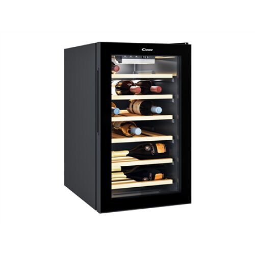 Candy , Wine Cooler , CWCEL 210/N , Energy efficiency class G , Free standing , Bottles capacity 21 , Cooling type , Black