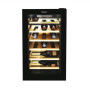 Candy , Wine Cooler , CWCEL 210/N , Energy efficiency class G , Free standing , Bottles capacity 21 , Cooling type , Black