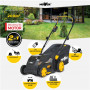 MoWox , 40V Comfort Series Cordless Lawnmower , EM 3440 PX-Li , Mowing Area 200 m² , 2500 mAh , Battery and Charger included