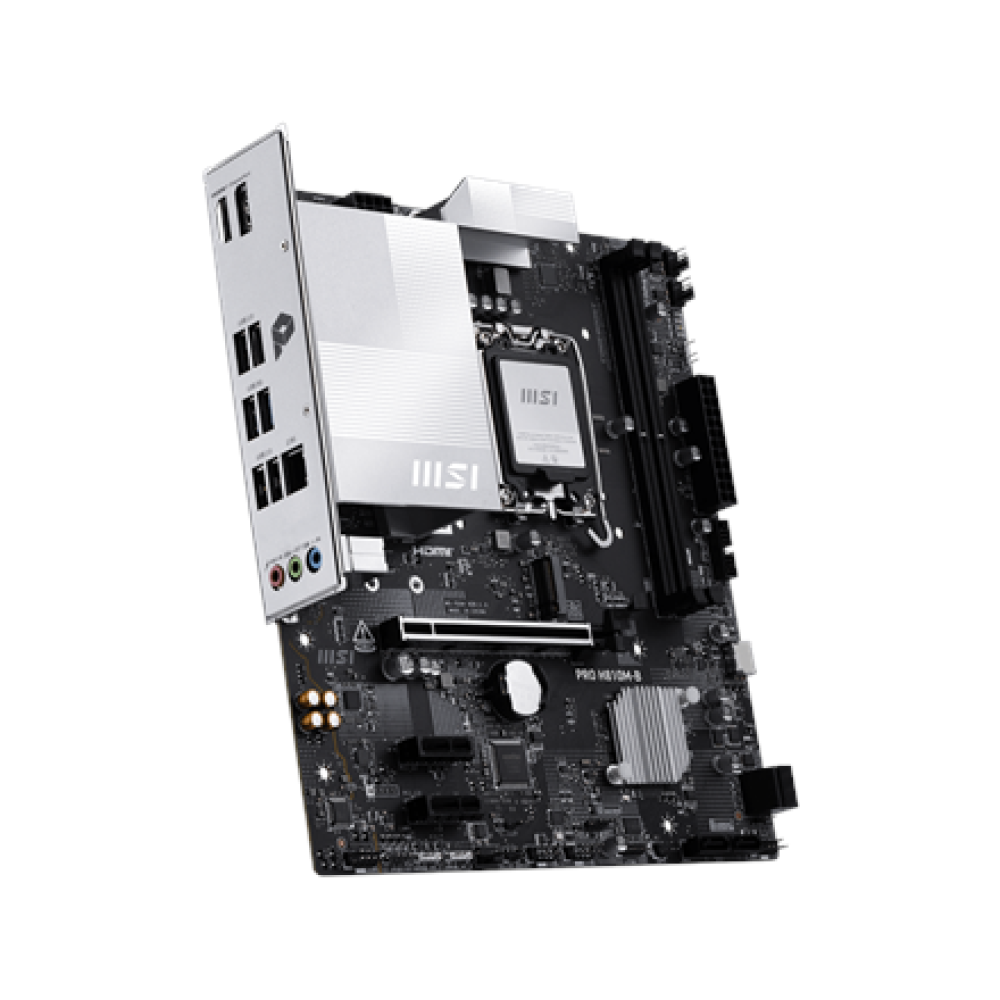MSI PRO H810M-B , Processor family Intel H810 , Processor socket LGA1851 , DDR5 , Supported hard disk drive interfaces SATA, M.2 , Number of SATA connectors 4