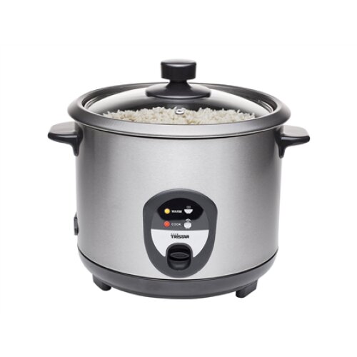Tristar , RK-6127 , Rice cooker , 500 W , Black/Stainless steel