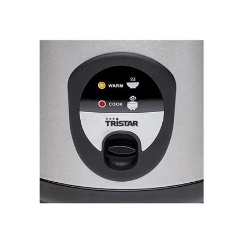 Tristar , RK-6127 , Rice cooker , 500 W , Black/Stainless steel
