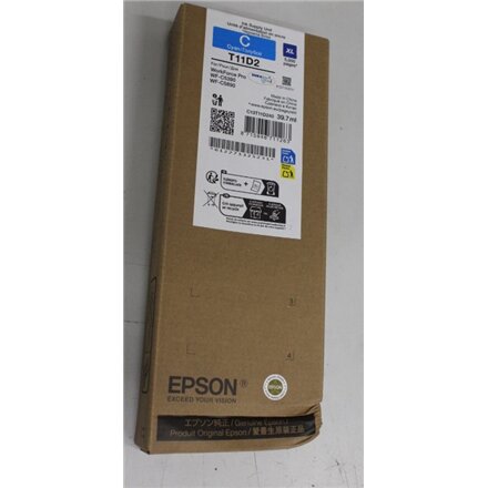 SALE OUT. Epson Singlepack Ink Cartridge XL Cyan , SALE OUT. Epson C13T11D240 , Ink cartrige , Cyan , DAMAGED PACKAGING