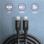 AXAGON Data and charging cable, 3 m , BUCM-CM30AB , USB Type C to USB Type C