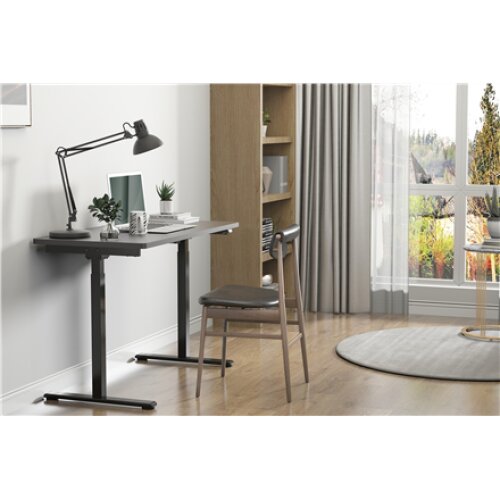Desk frame , 71.5 - 121.5 cm , Maximum load weight 70 kg , Black