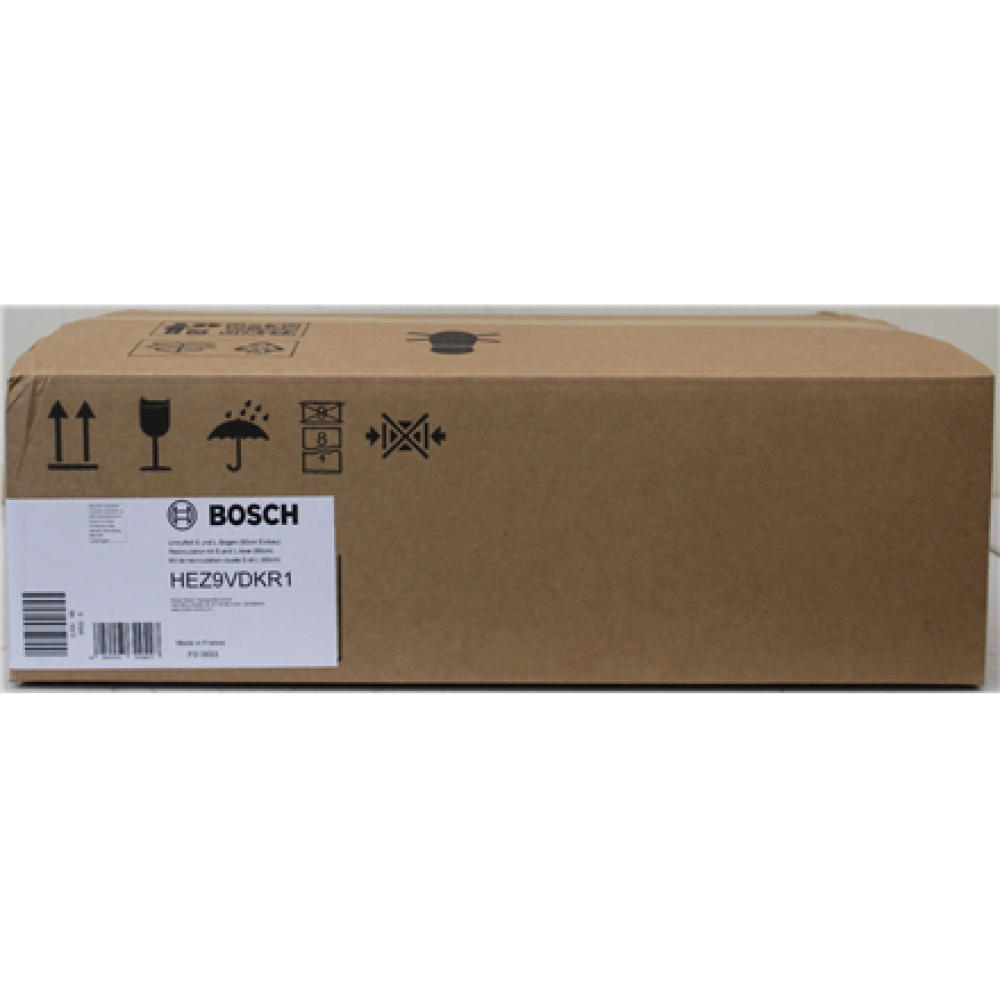 SALE OUT. Bosch , Recirculation kit S and L-bow (60cm) , HEZ9VDKR1 , Black , DAMAGED PACKAGING, SCRATCHED PARTS