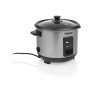 Tristar , RK-6146 , Rice cooker , 400 W , 1 L , Number of programs 0 , Black/Stainless steel