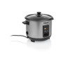 Tristar , RK-6146 , Rice cooker , 400 W , 1 L , Number of programs 0 , Black/Stainless steel