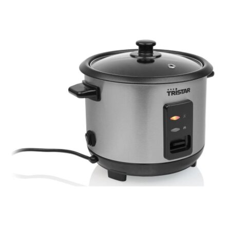 Tristar , RK-6146 , Rice cooker , 400 W , 1 L , Number of programs 0 , Black/Stainless steel