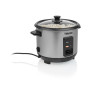 Tristar , RK-6146 , Rice cooker , 400 W , 1 L , Number of programs 0 , Black/Stainless steel