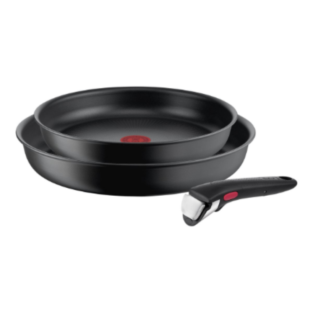 TEFAL , Frypan set , L7649253 Ingenio Ultimate , Frying , Diameter 24/28 cm , Suitable for induction hob , Removable handle , Black