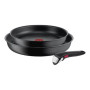 TEFAL , Frypan set , L7649253 Ingenio Ultimate , Frying , Diameter 24/28 cm , Suitable for induction hob , Removable handle , Black
