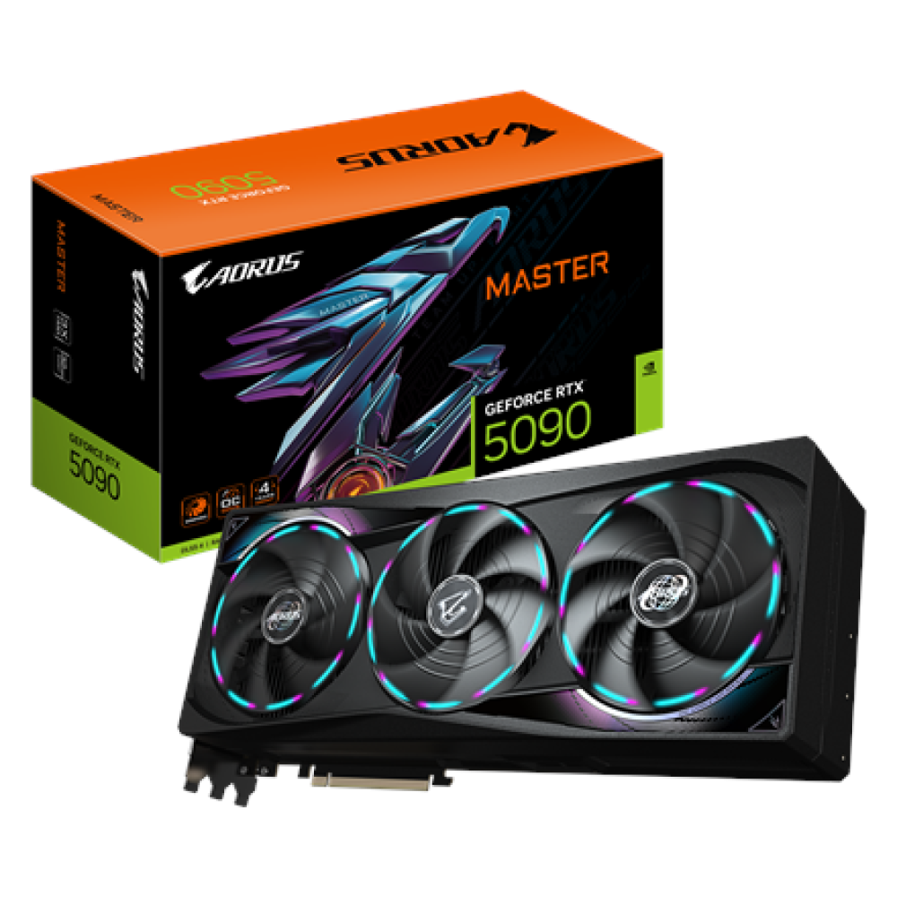 Gigabyte AORUS GeForce RTX 5090 MASTER 32G , NVIDIA , 32 GB , GeForce RTX 5090 , GDDR7 , HDMI ports quantity 1 , PCI-E 5.0