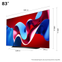 LG OLED TV , OLED83C41LA , 83 , Smart TV , webOS 24 , 4K UHD