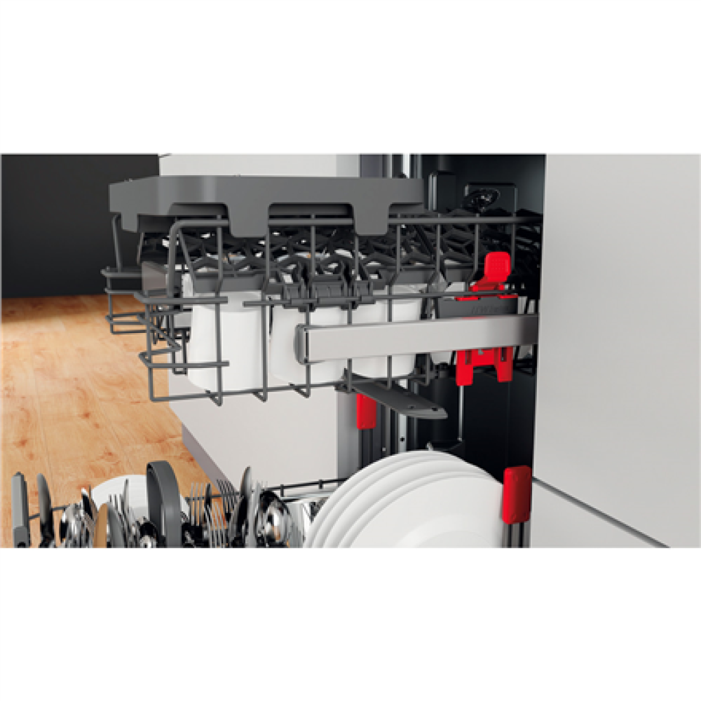 Whirlpool Dishwasher , WSIO 3T223 PCE X , Built-in , Width 45 cm , Number of place settings 10 , Number of programs 7 , Energy efficiency class E , Display , Inox