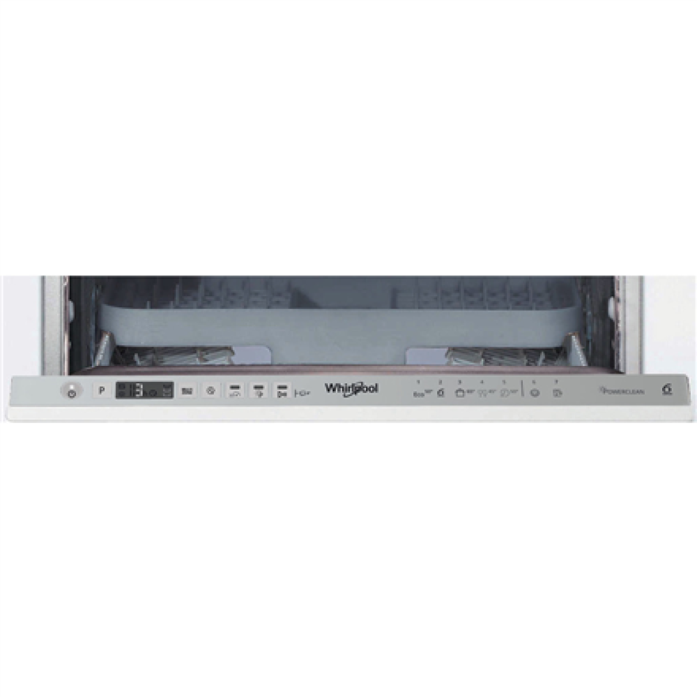 Whirlpool Dishwasher , WSIO 3T223 PCE X , Built-in , Width 45 cm , Number of place settings 10 , Number of programs 7 , Energy efficiency class E , Display , Inox