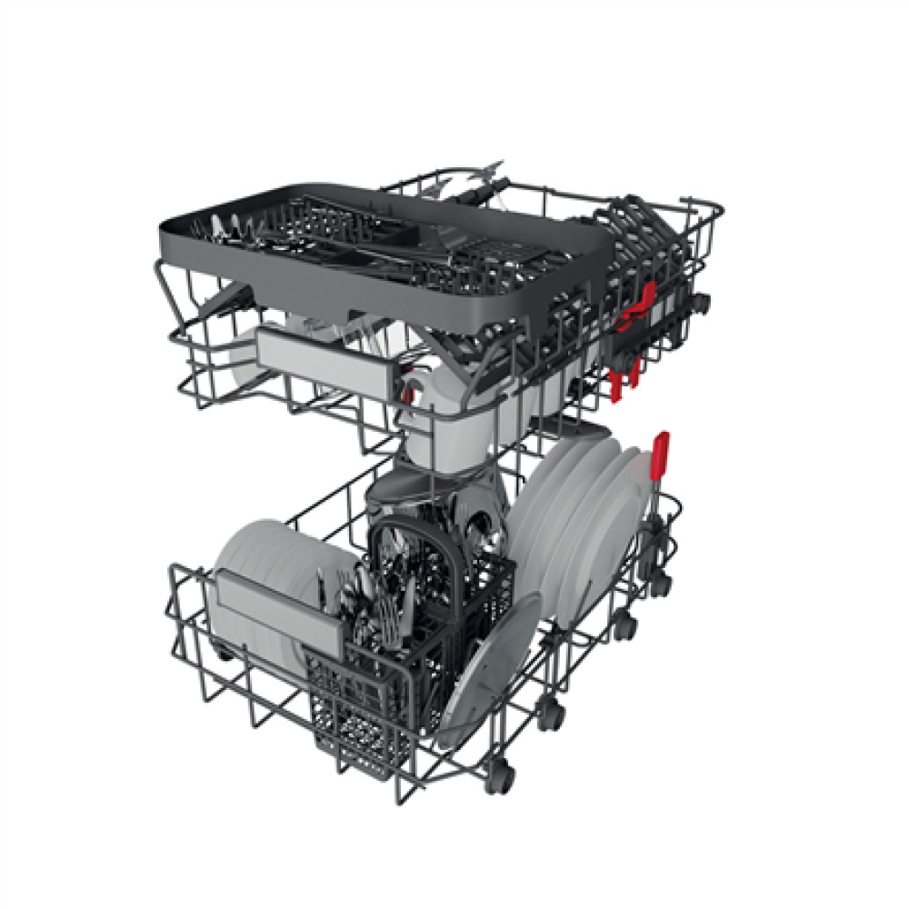 Whirlpool Dishwasher , WSIO 3T223 PCE X , Built-in , Width 45 cm , Number of place settings 10 , Number of programs 7 , Energy efficiency class E , Display , Inox